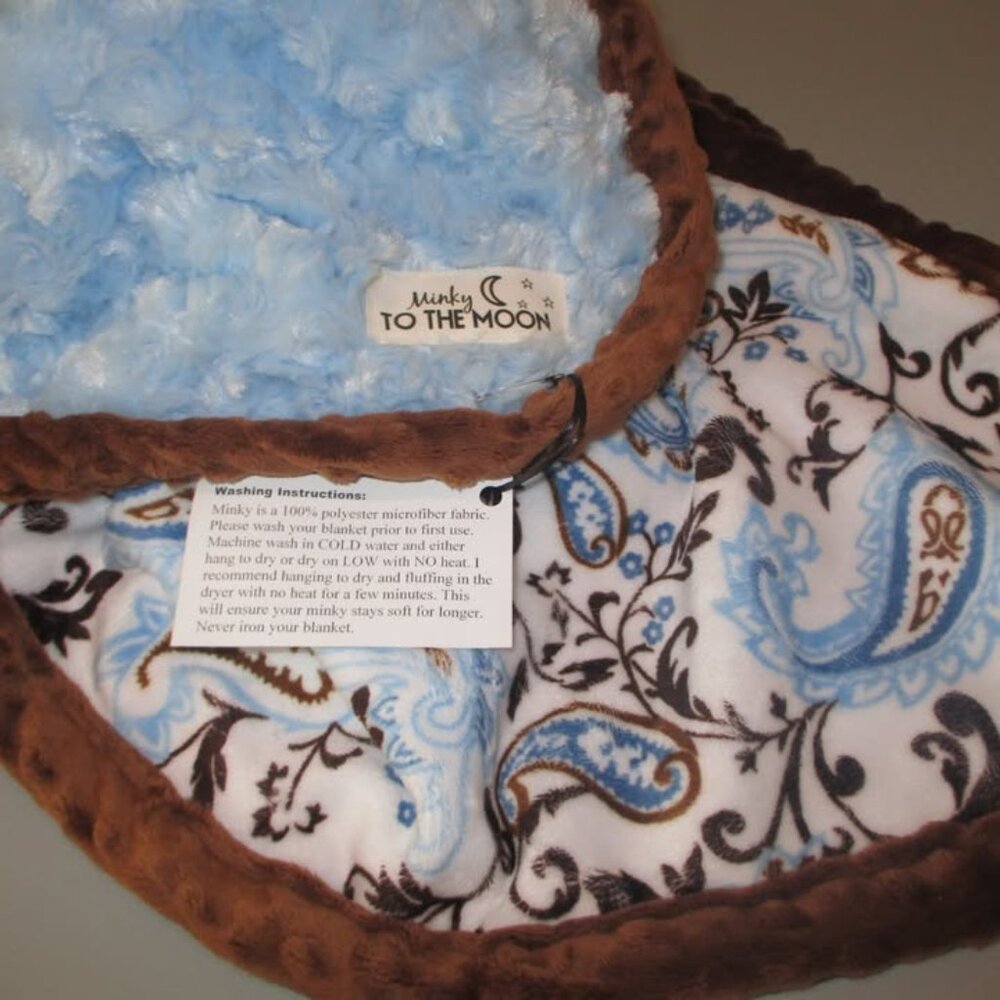 MINKY MOON BABY BLANKET - New With Tag